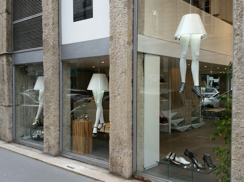 Unusual shoe shop in Milan in 2016 (can't remember where exactly)