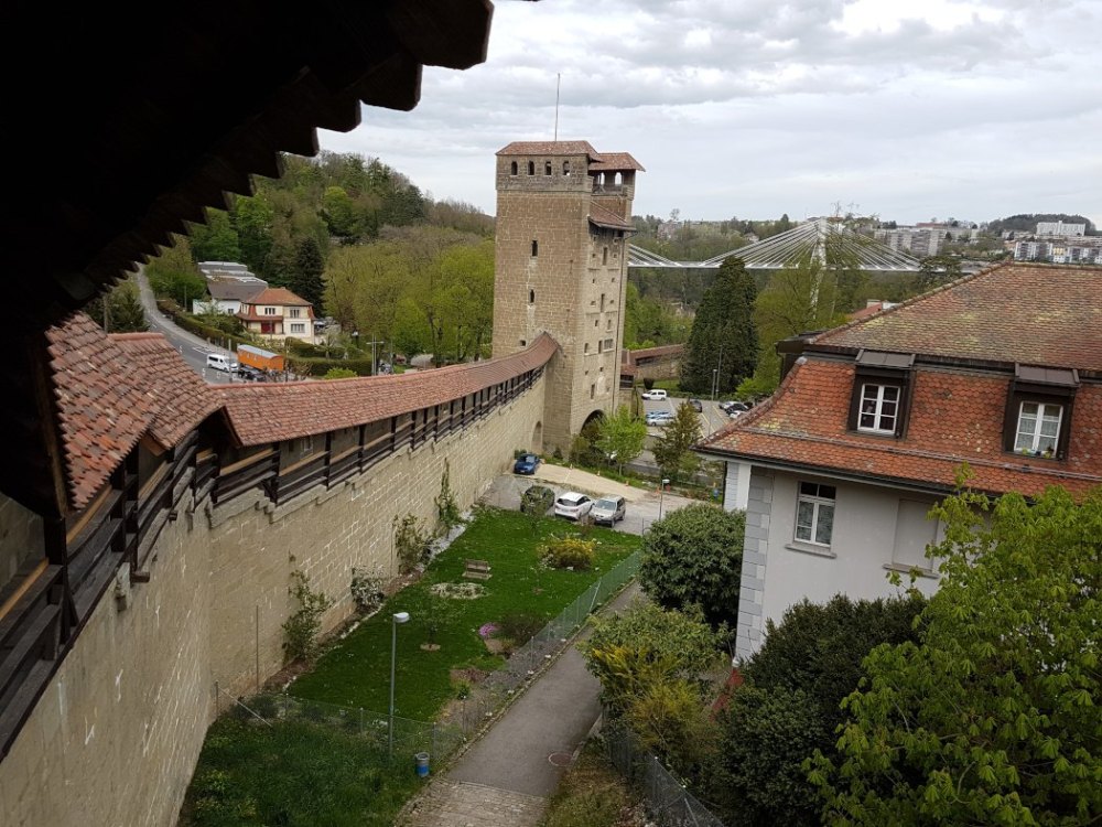 Seven sections of the Fribourg's medieval fortification walls, six towers and five gates are open to the public